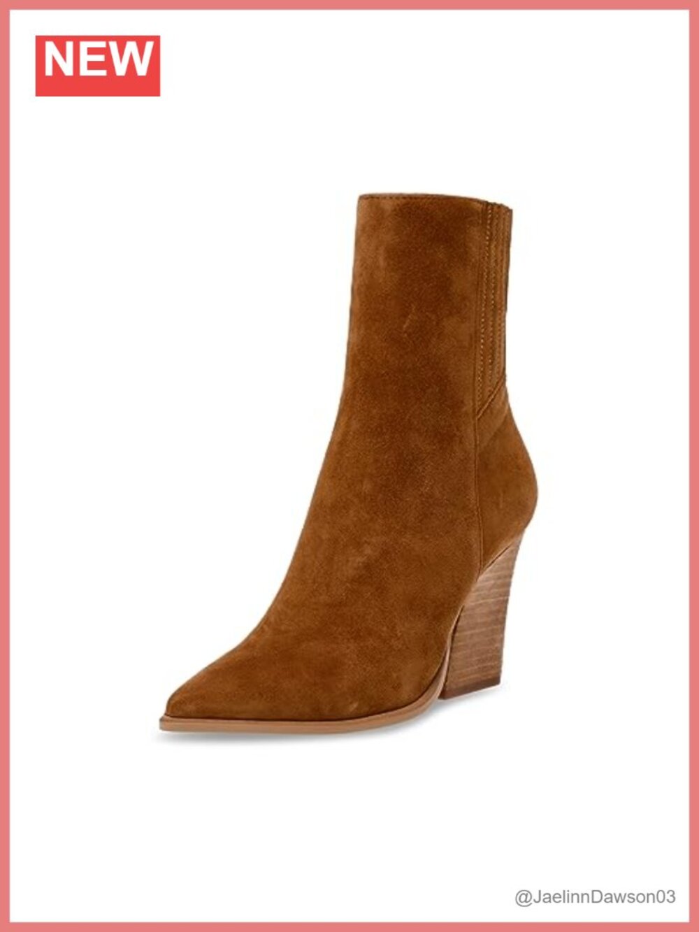 Steve Madden Rickki Pointed Toe Cuban Heel Ankle Booties